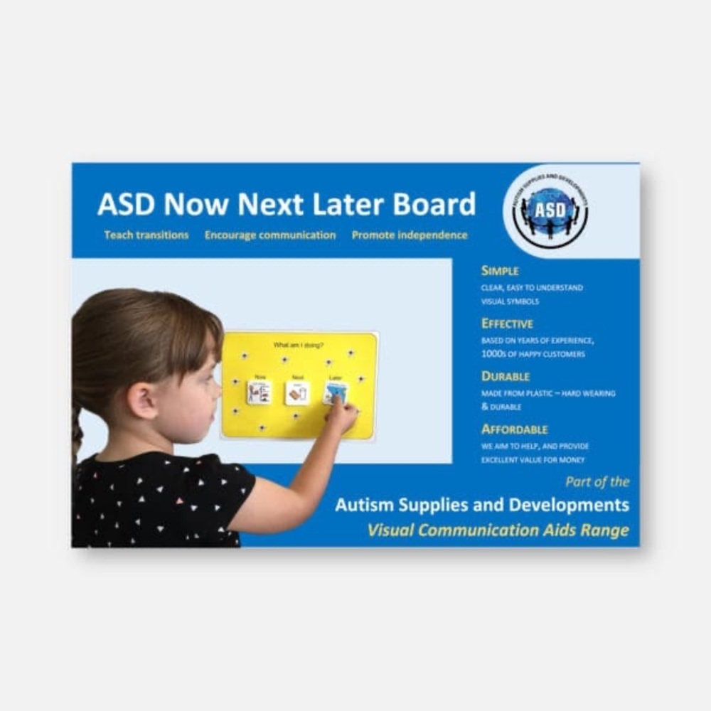ASD Now~Next~Later Visual Communication A4 Schedule Board Simple/Effective Age3+